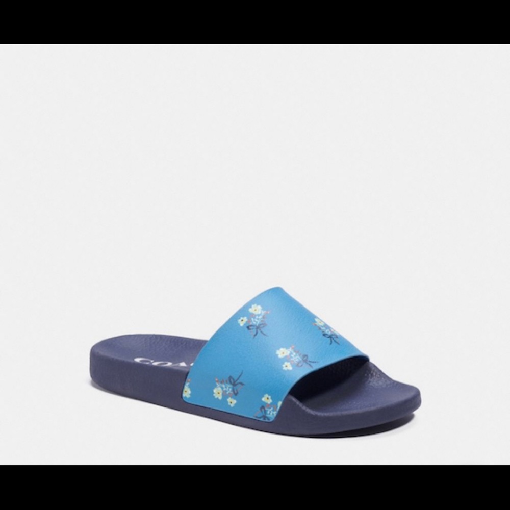 Brand New Coach Sport Slide With Ladybug Floral Print Size 8, 9, 10 - Picture 2 of 4